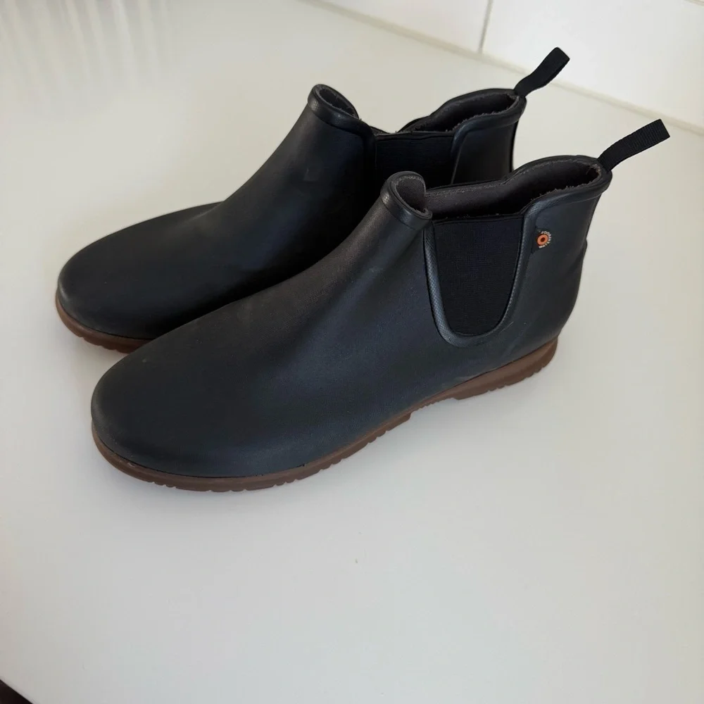 Bogs Sweetpea II Chelsea Rain Boots Black Women’s 12 Waterproof